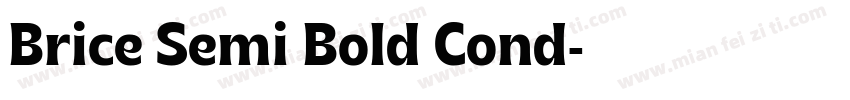 Brice Semi Bold Cond字体转换